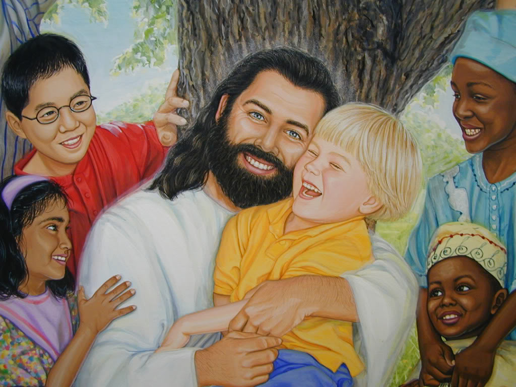 Ảnh chúa Giêsu và trẻ em vui cười