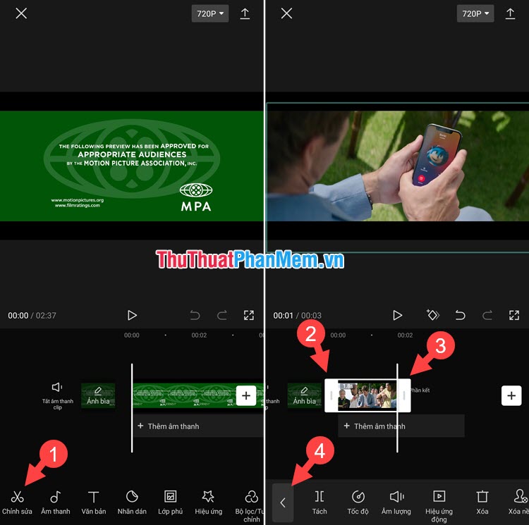 Cách cắt video