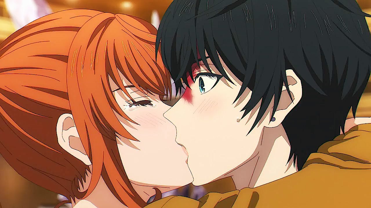 Hình ảnh anime hôn nhau không chớp mắt
