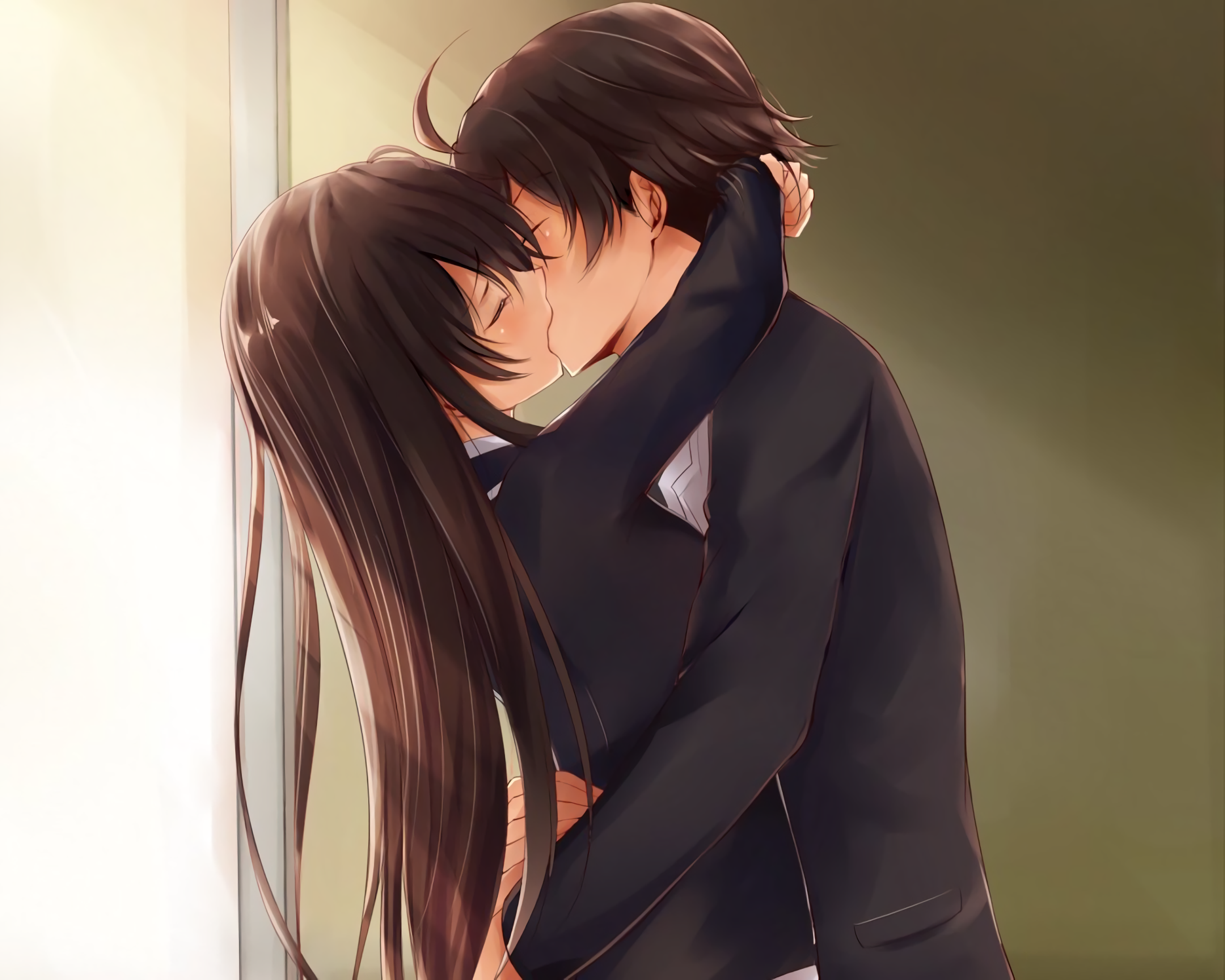 Hình ảnh Anime hôn nhau lãng mạn