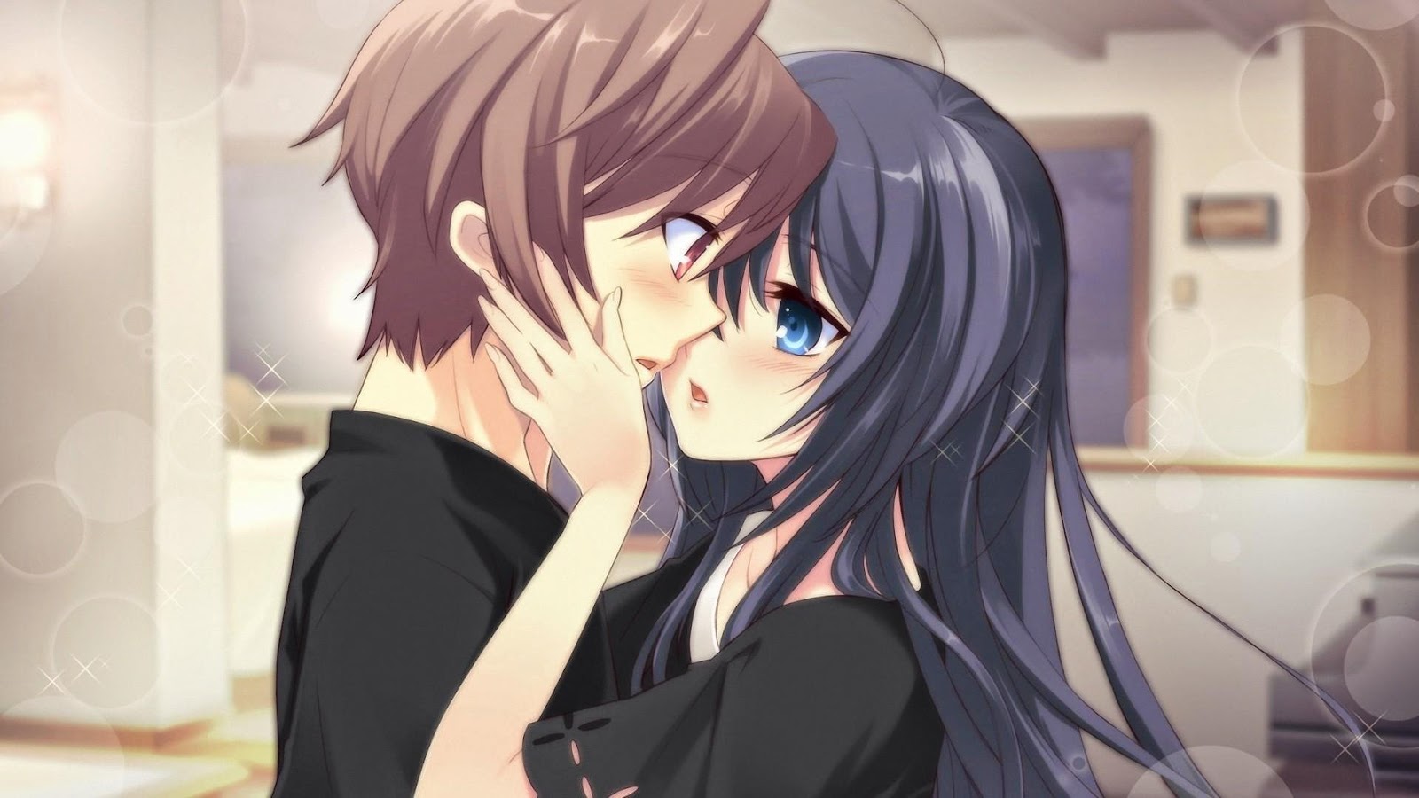 Hình ảnh Anime hôn nhau tình cảm