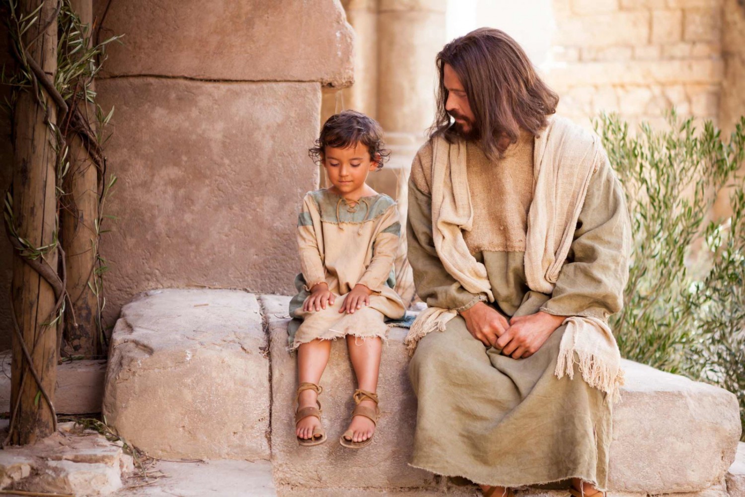 Hình ảnh chúa Giêsu bên cạnh trẻ em