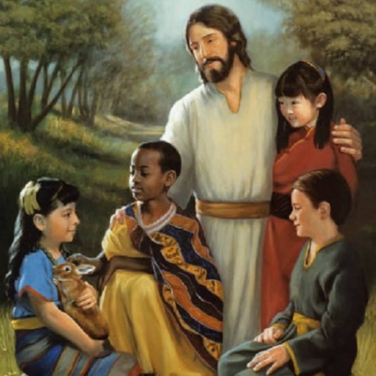 Hình ảnh chúa Giêsu và trẻ em khắp năm châu