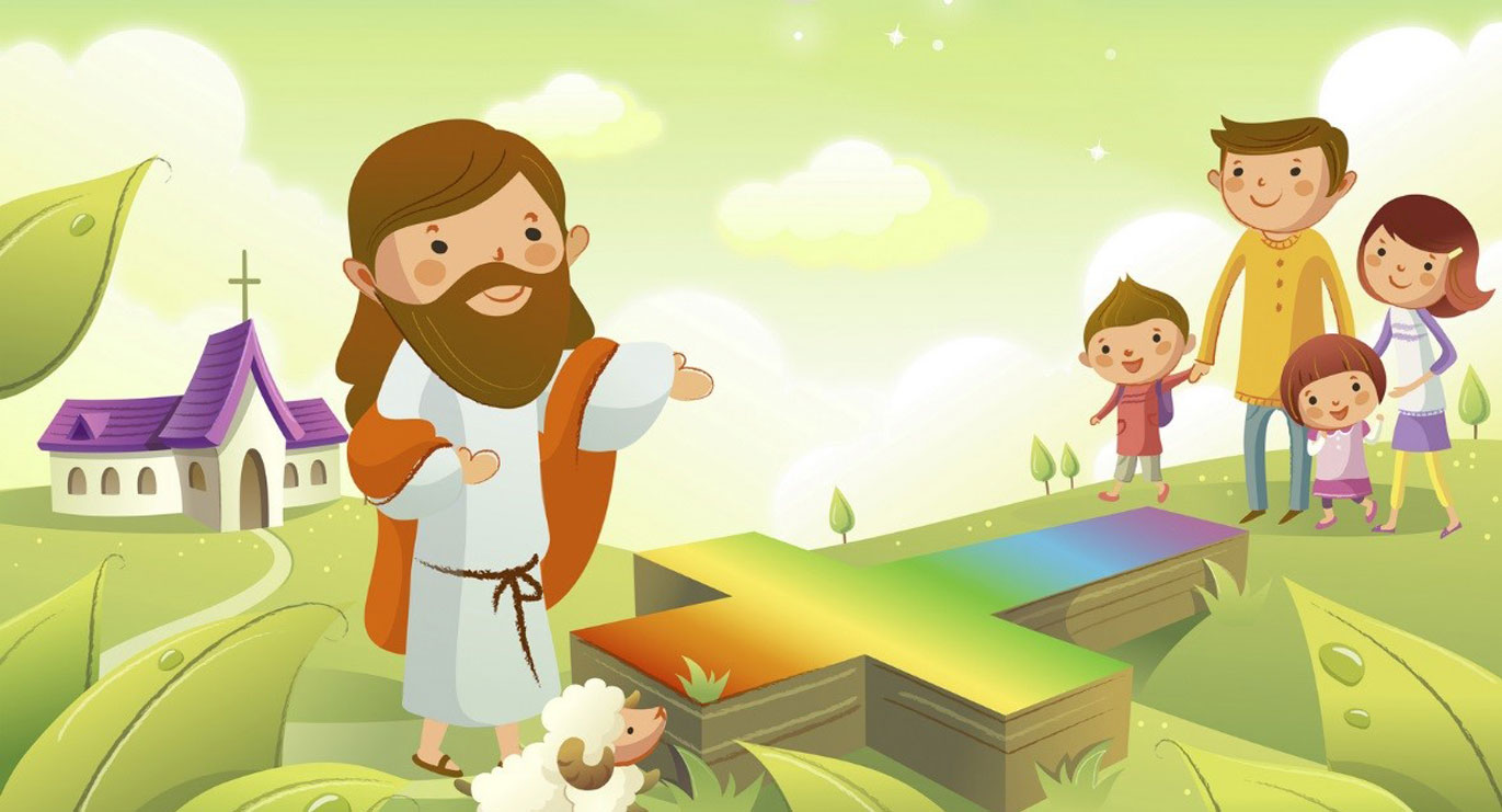 Hình ảnh hoạt hình chúa Giêsu và trẻ em