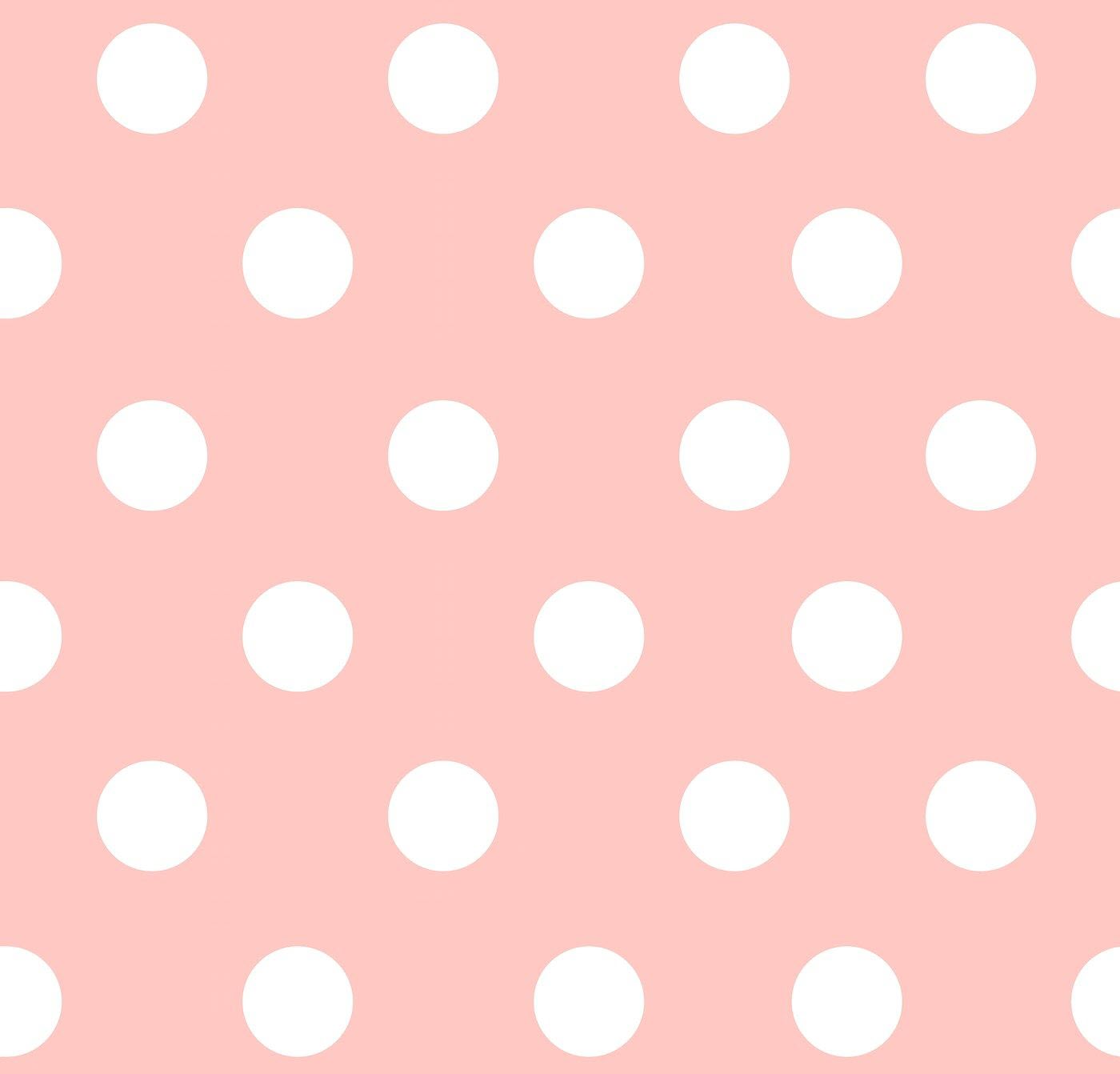 Background chấm bi trắng nền hồng Pastel
