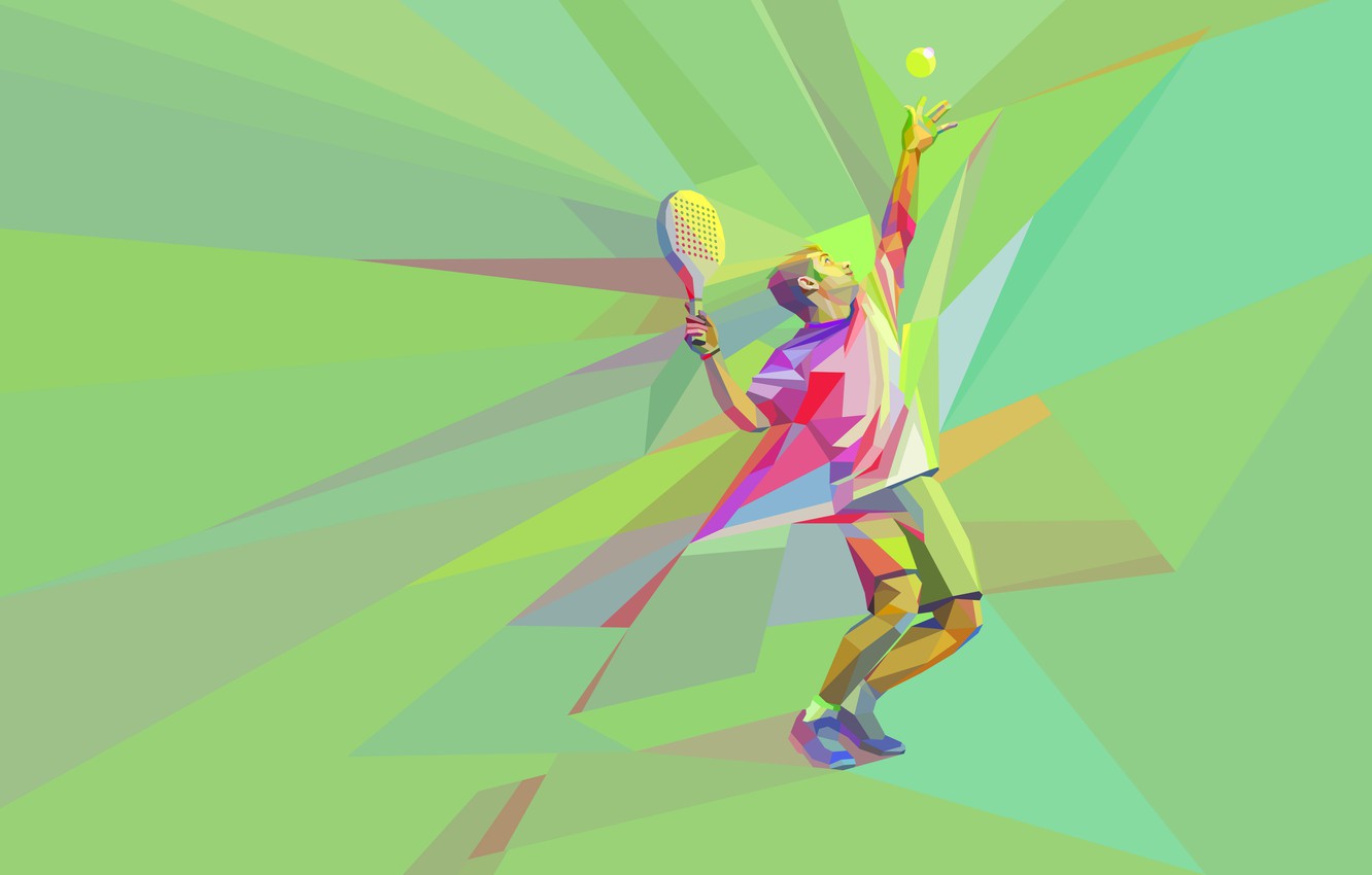 Background đánh bóng Tennis đẹp cho thiết kế
