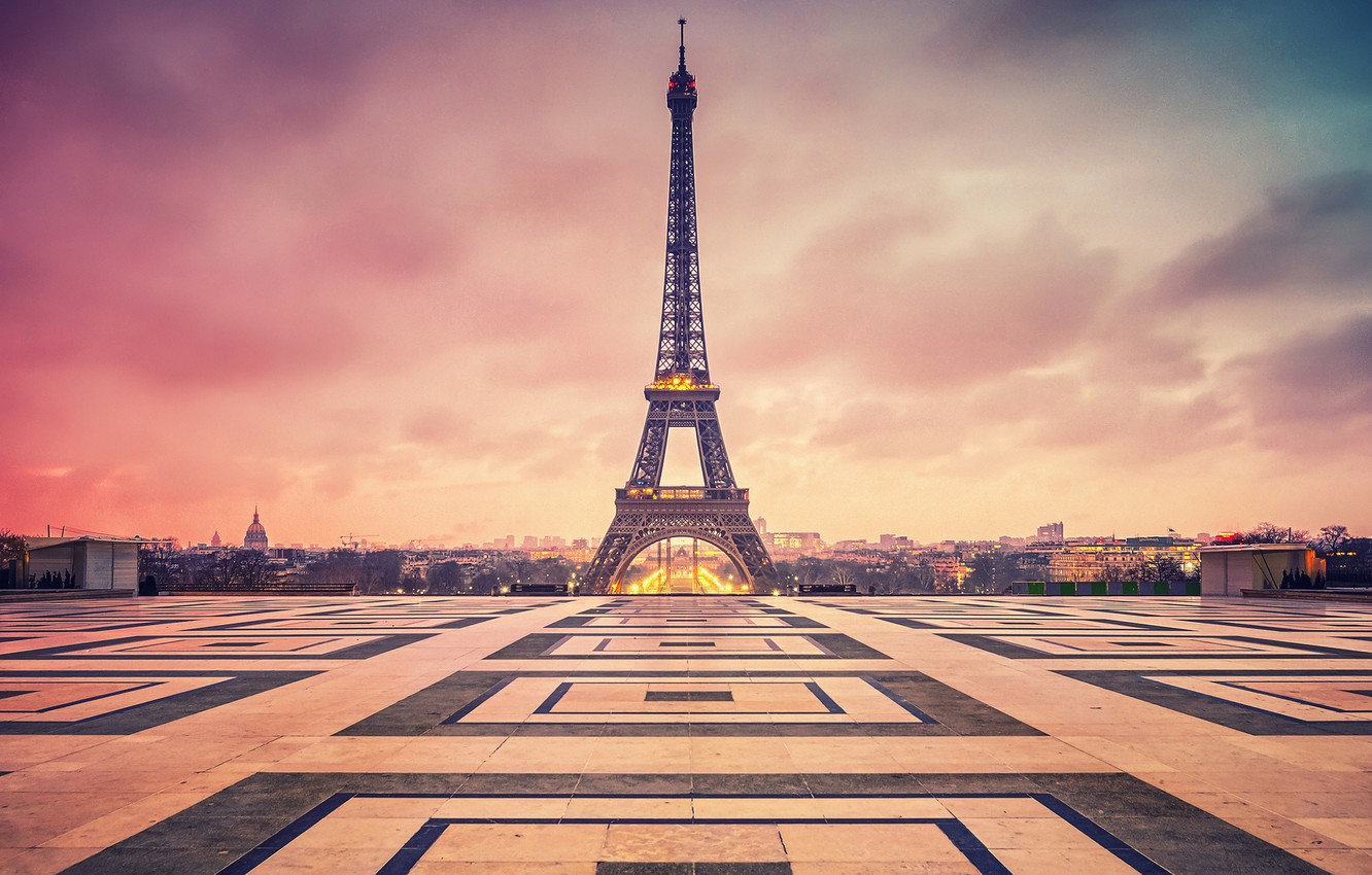 Background quảng trường tháp Eiffel