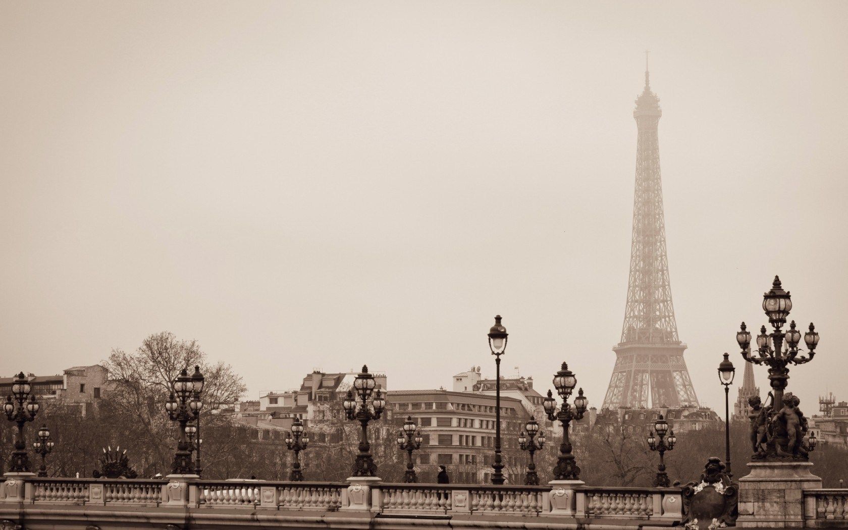 Background tháp Eiffel mờ ảo đẹp