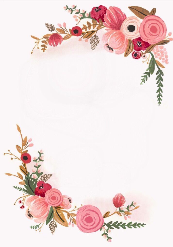Background thư mời hoa đáng yêu