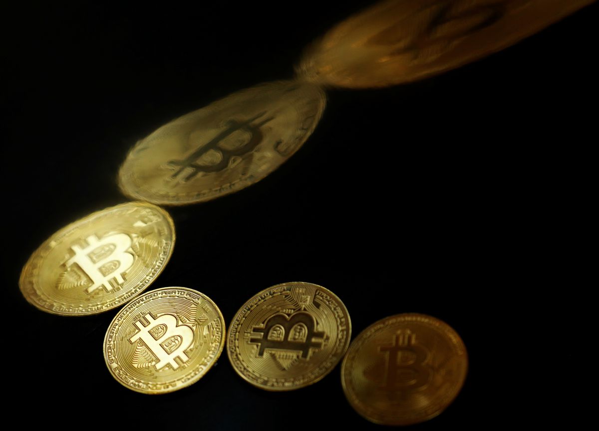 Background tiền ảo Bitcoin đơn giản