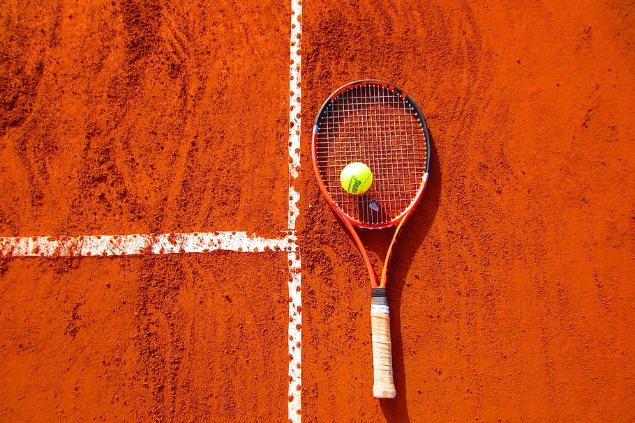 Background vợt và bóng Tennis