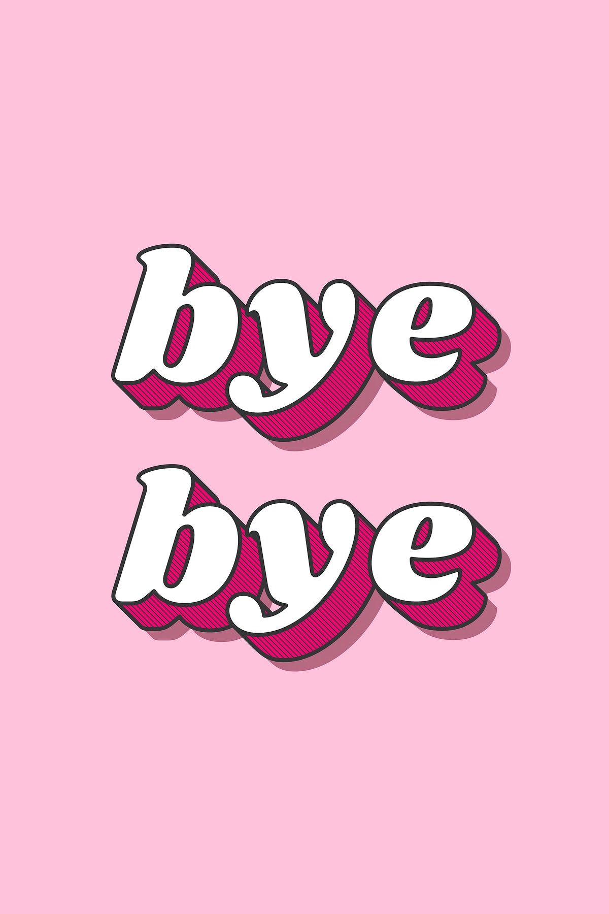 Hình ảnh chữ Bye Bye đẹp nhất