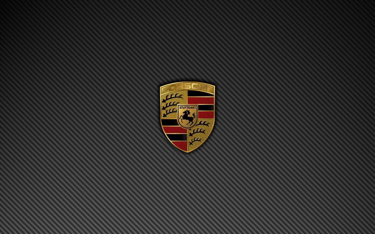 Logo Porsche màu vàng