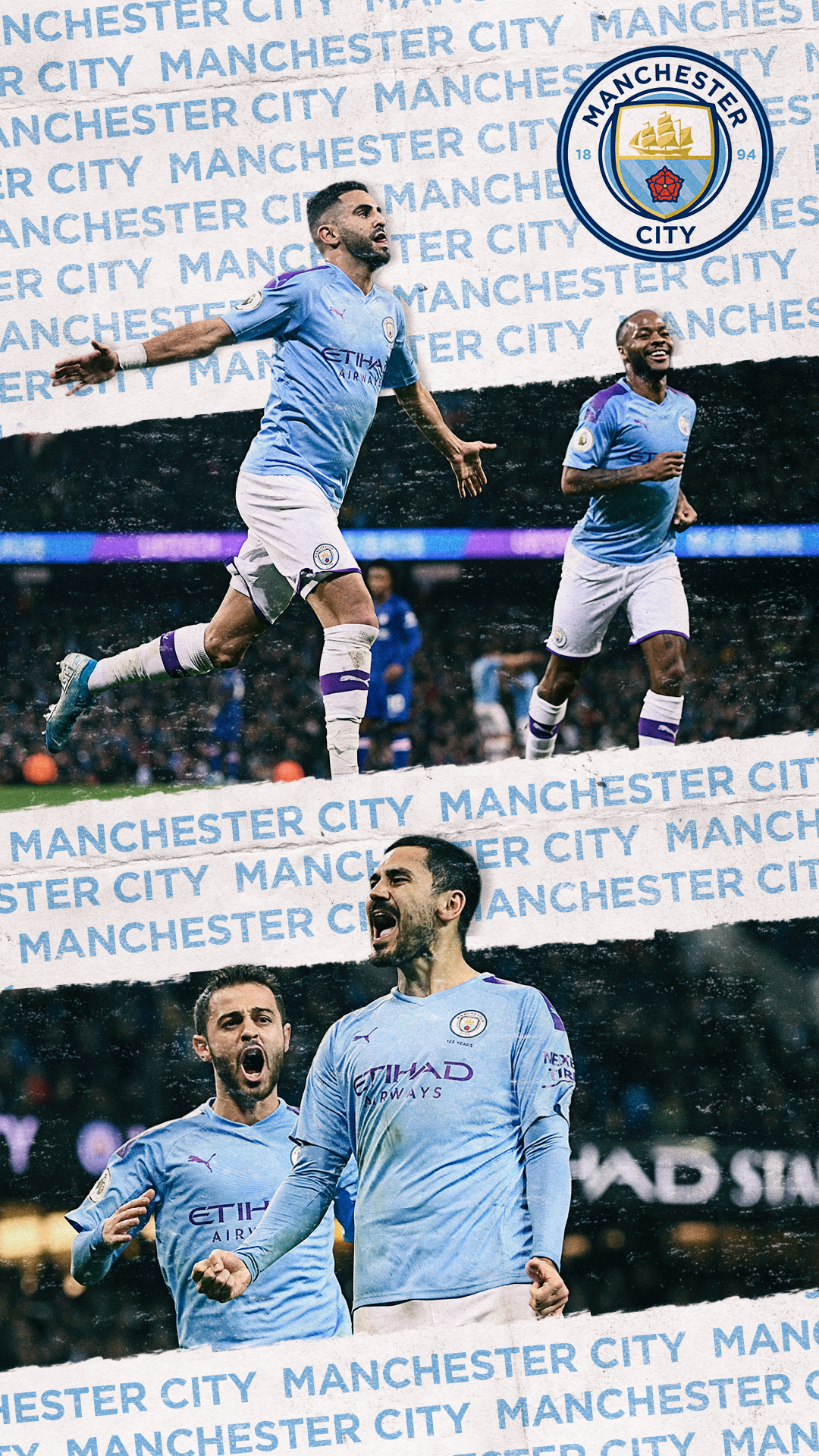 Ảnh nền Manchester City phát sáng
