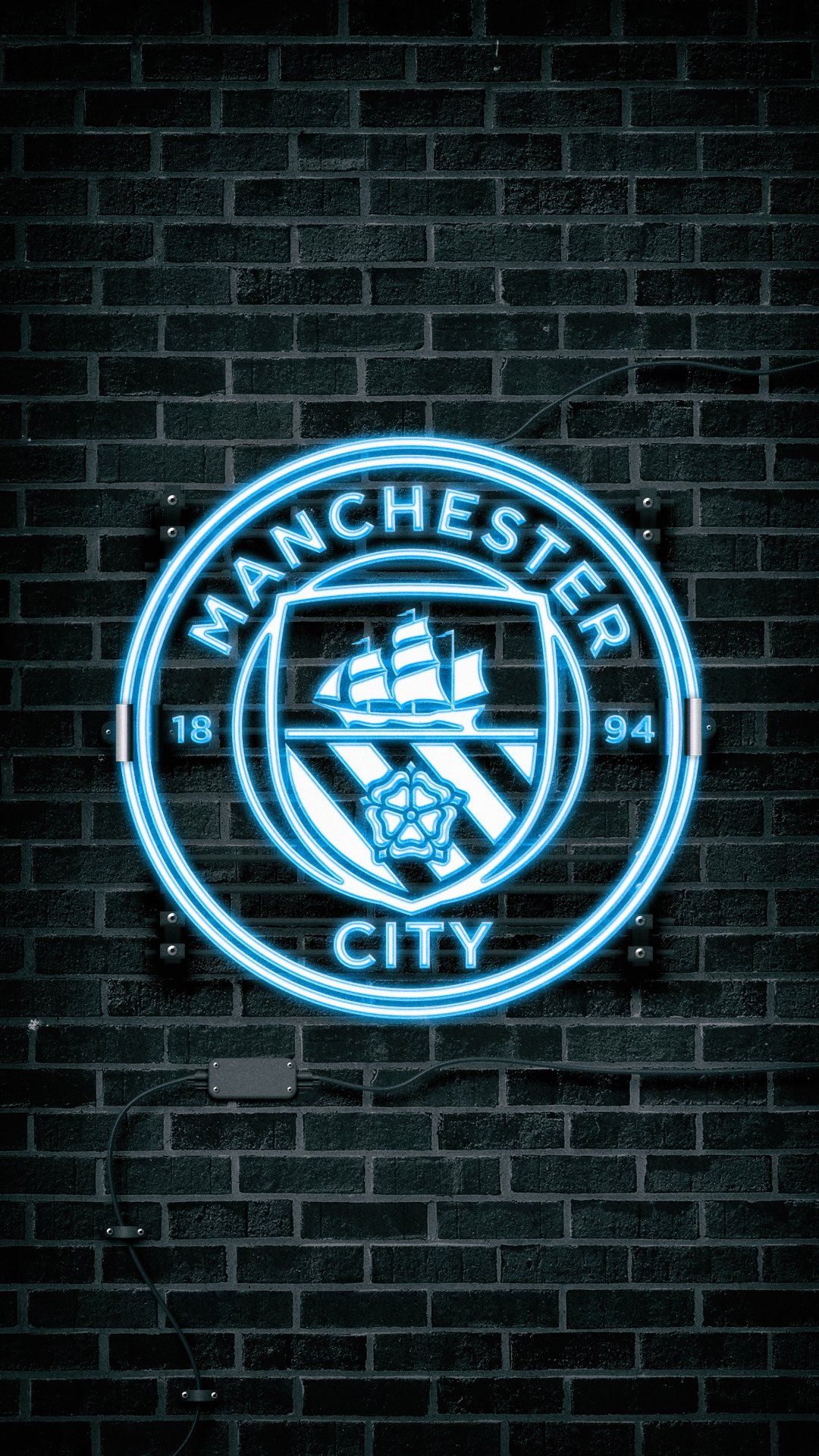 Ảnh nền Manchester City phát sáng