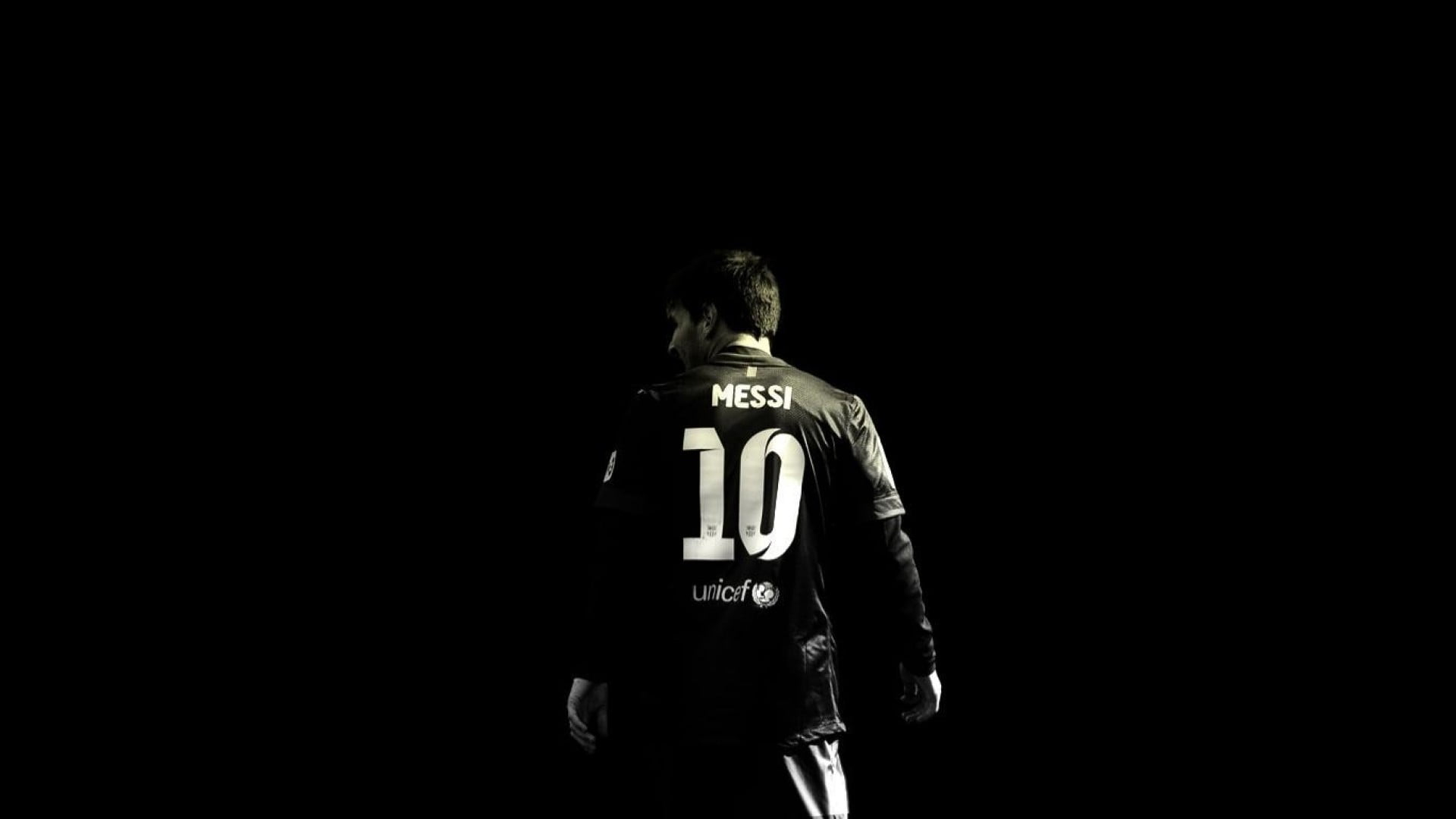 Ảnh nền Messi black color - all black