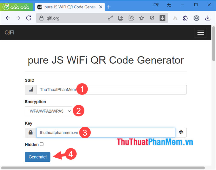 Cách tạo mã QR Code chia sẻ wifi không cần nhập mật khẩu