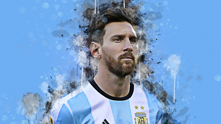 Hình nền Lionel Messi rất đẹp như tranh