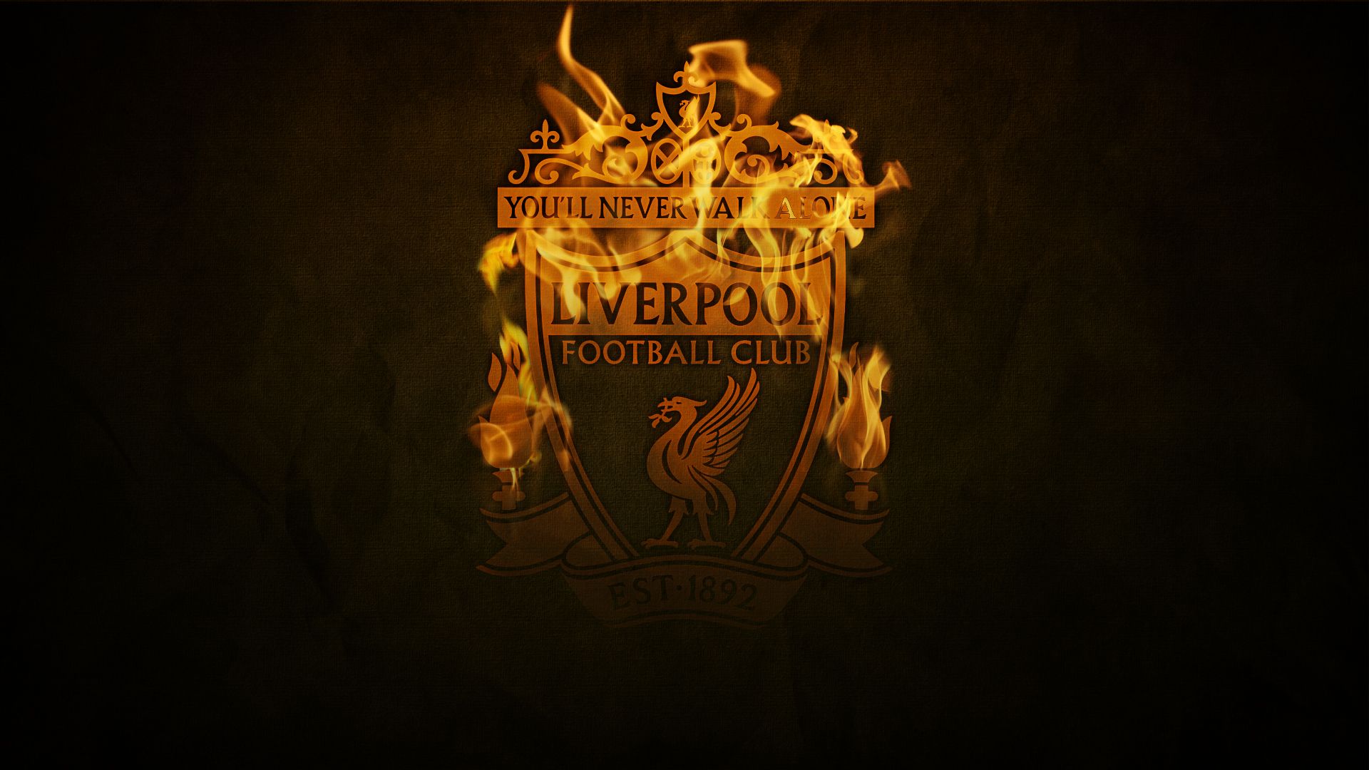Logo Liverpool bốc cháy