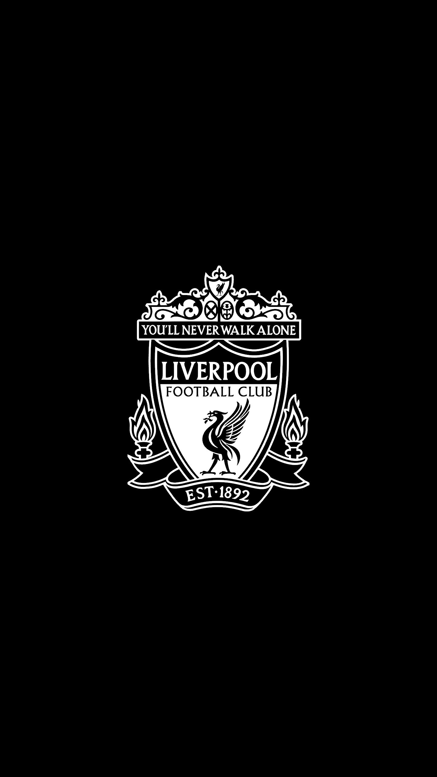 Logo Liverpool màu đen cực chất