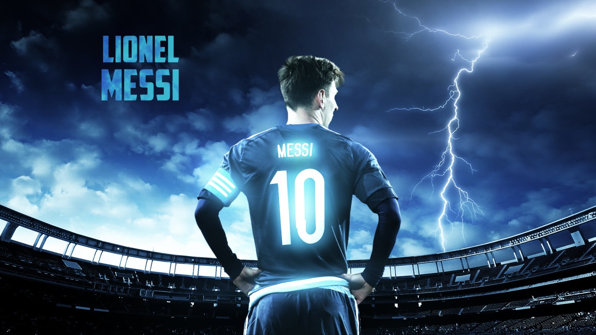Wallpaper Lionel Messi 3D