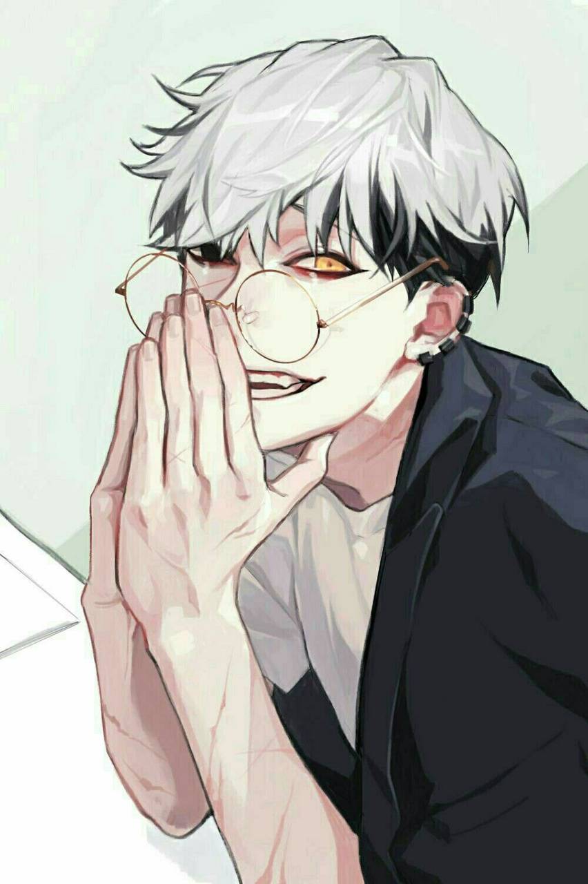 Ảnh anime boy lạnh lùng đeo kính đẹp nhất