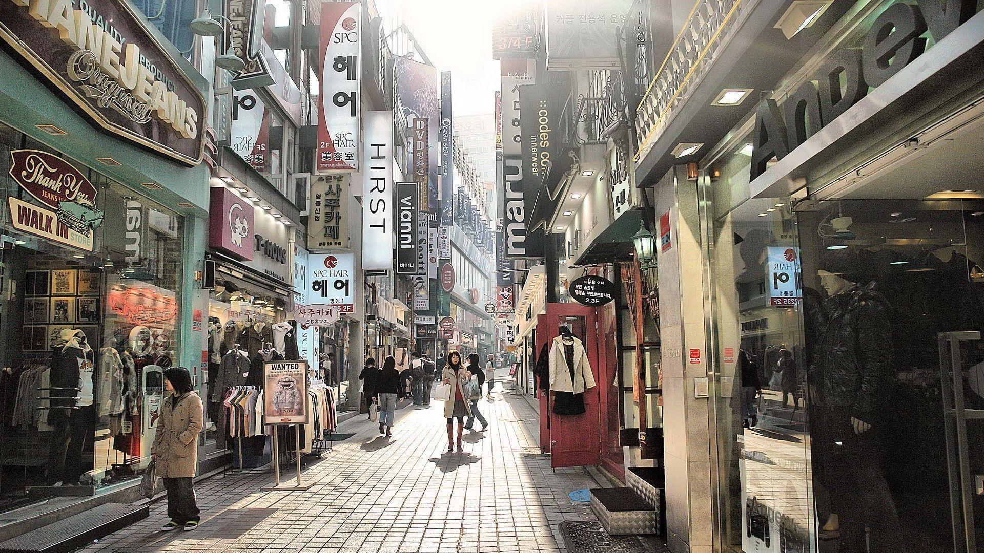 Hình ảnh một góc phố cực đẹp của Hàn Quốc