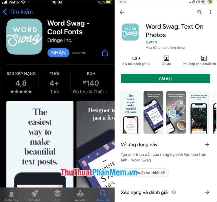 Top 10 App Font Chữ Đẹp, Viết Chữ, Ghép Chữ Vào Ảnh Đẹp Nhất 2023