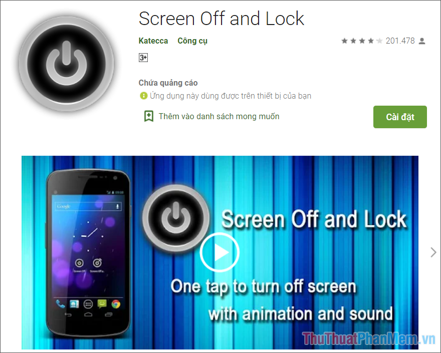 Screen Off and Lock