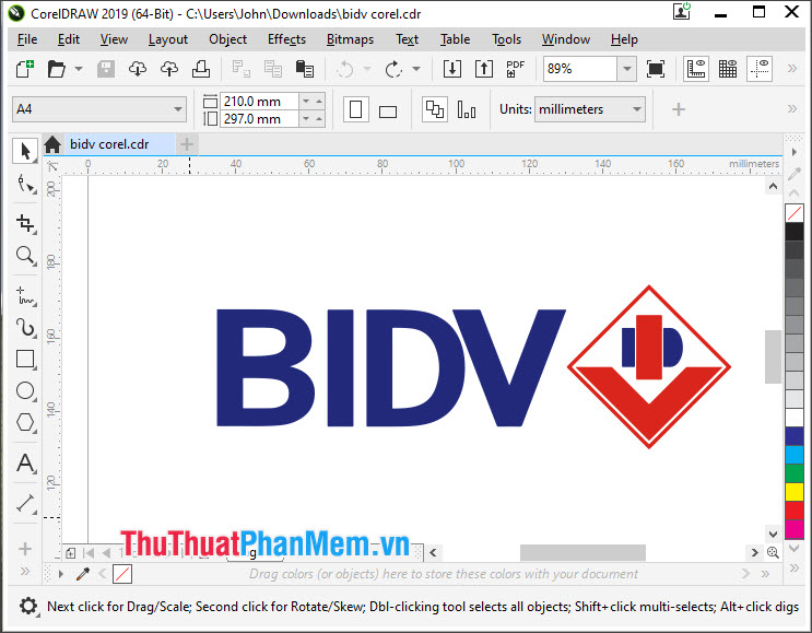 Logo ngân hàng BIDV dành cho Corel