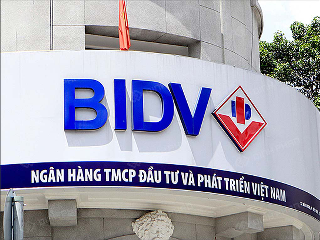 Logo trụ sở ngân hàng BIDV
