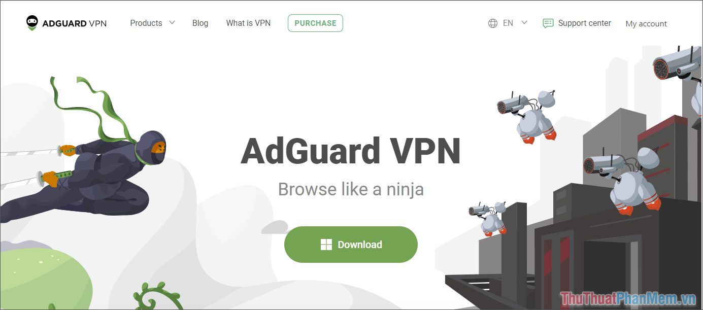 Adguard VPN - Ẩn địa chỉ IP gốc nhanh chóng