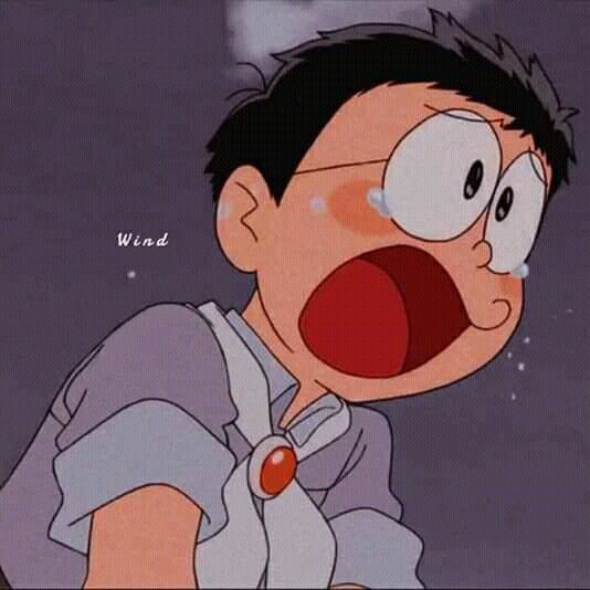 Ảnh Nobita khóc buồn đẹp