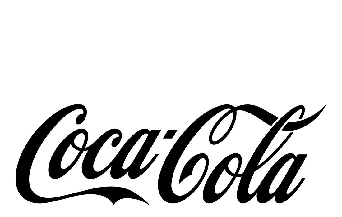 Logo Coca Cola màu đen