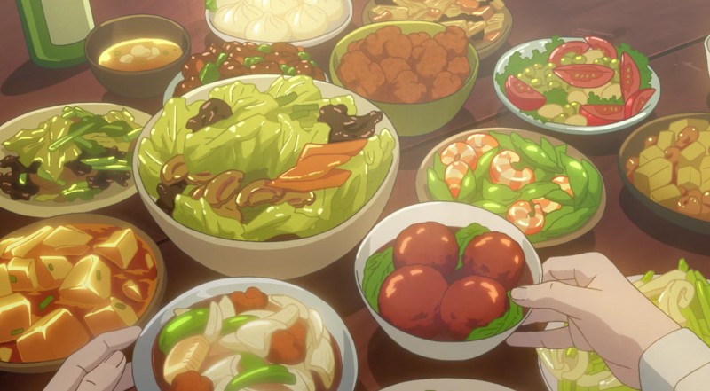 Hình ảnh chill anime đồ ăn