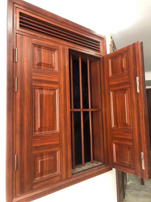 Mẫu cửa sổ 2 cánh bằng gỗ tự nhiên