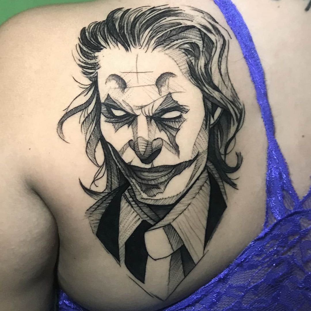 Mẫu hình xăm Joker đẹp