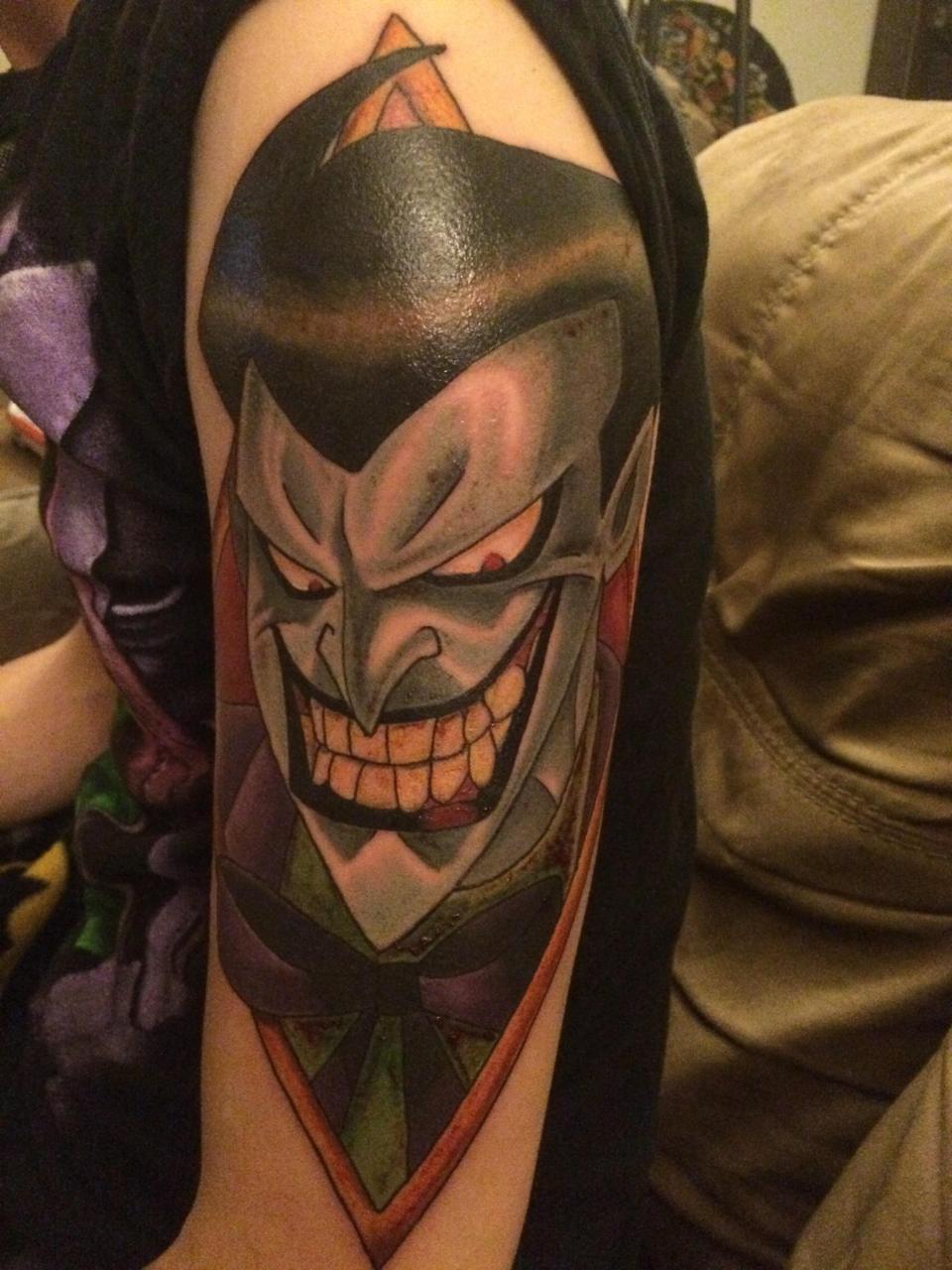 Mẫu hình xăm Joker nhỏ nghệ thuật