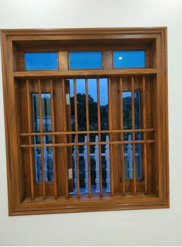 Mẫu khung cửa sổ gỗ