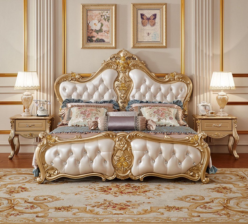 Giường ngủ tân cổ điển hoàng gia
