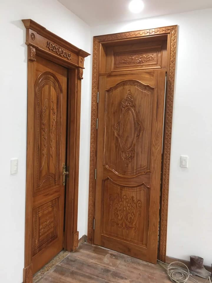 Mẫu cửa phòng gỗ