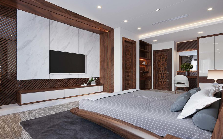Phòng ngủ gỗ óc cho đẹp nhất