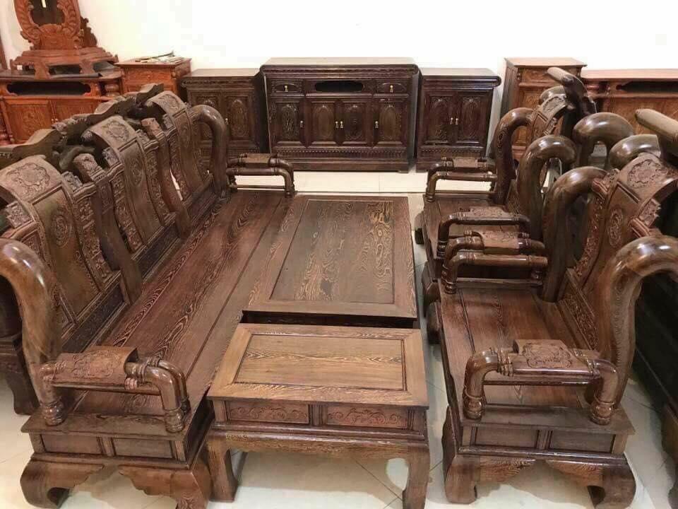 Bộ bàn ghế gỗ gụ Nam Phi