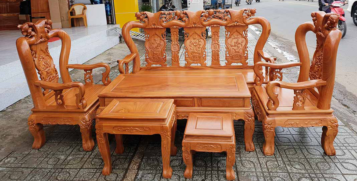 Bộ bàn ghế gỗ lim đẹp
