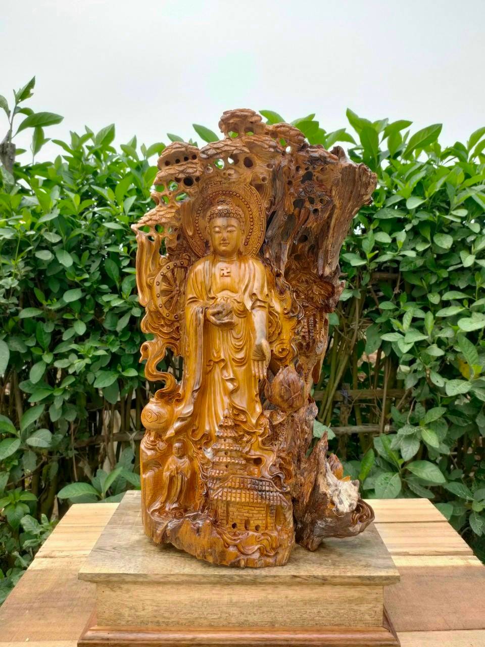 Điêu khắc gỗ tượng Phật đẹp