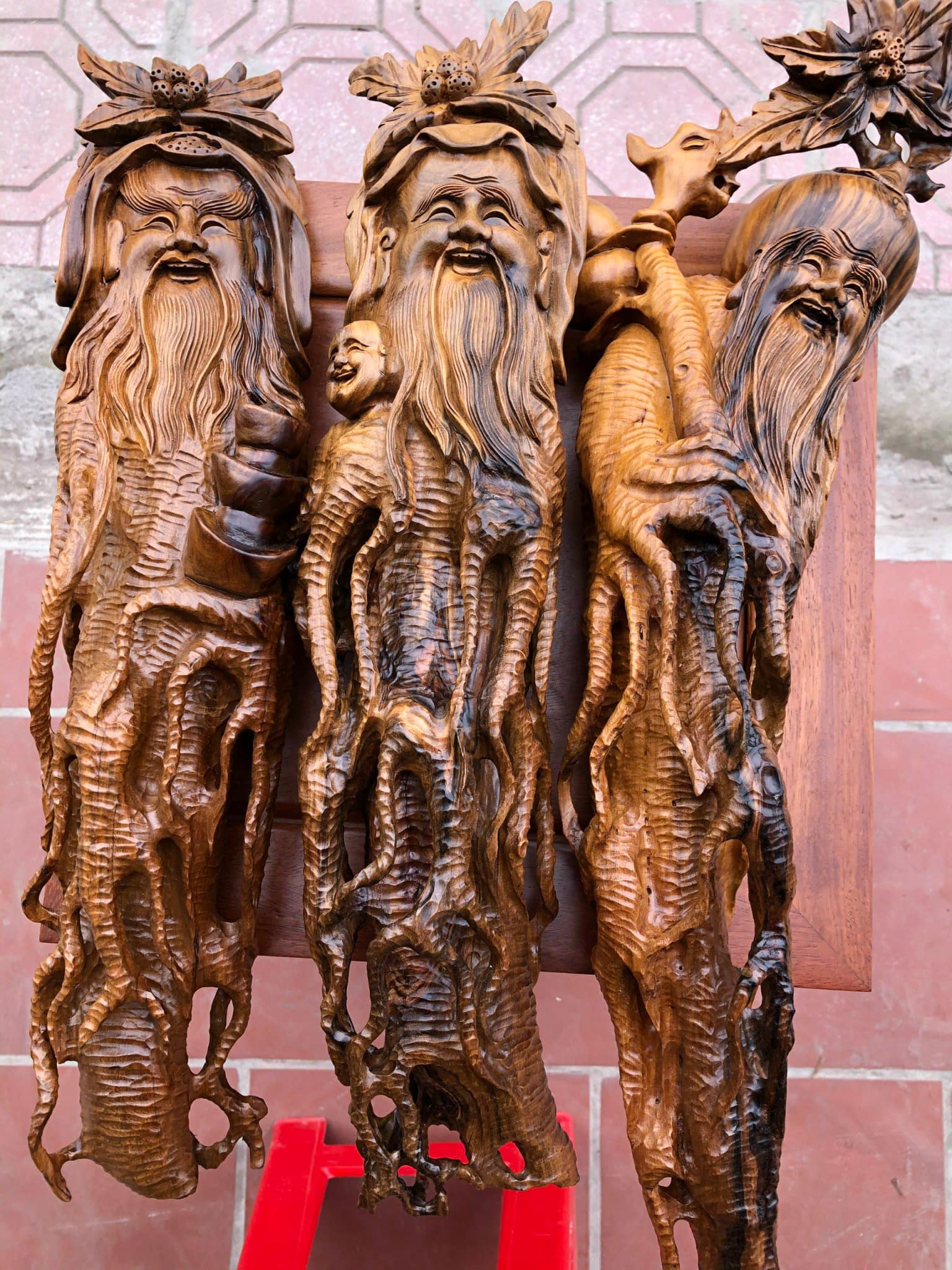 Mẫu điêu khắc gỗ Phúc Lộc Thọ đẹp nhất
