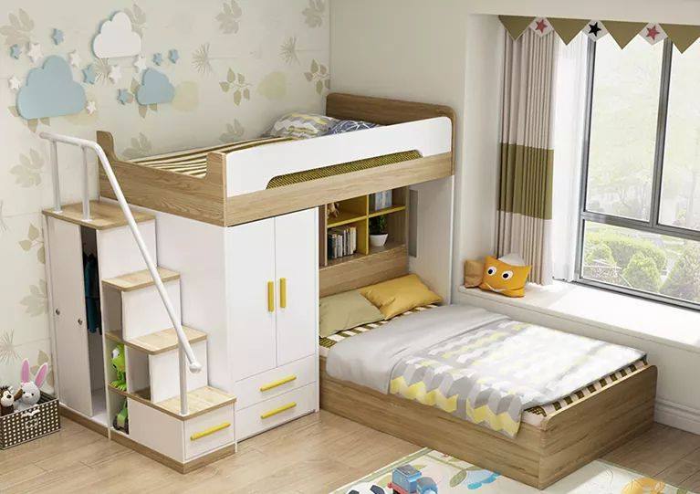Mẫu giường 2 tầng thông minh cho bé