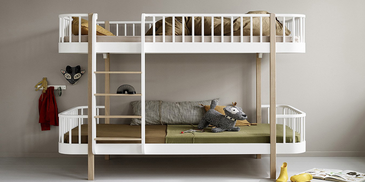 Giường tầng đôi hiện đại cho trẻ em