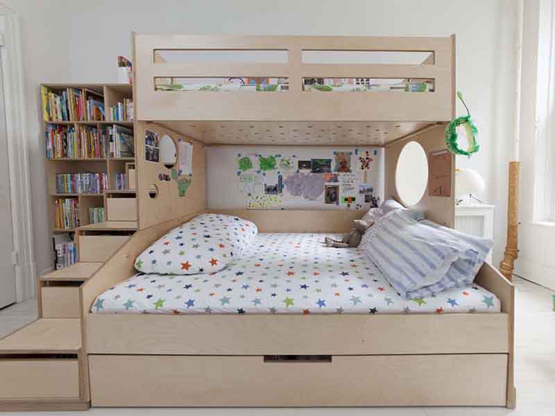 Mẫu giường ngủ hai tầng cho trẻ em