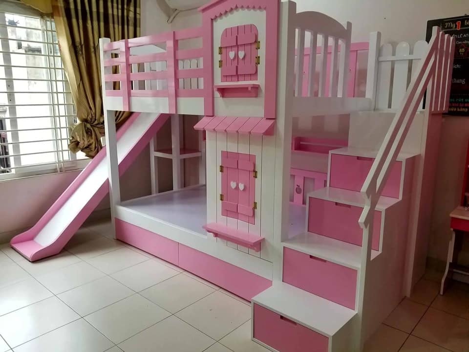 Mẫu giường tầng dễ thương cho bé